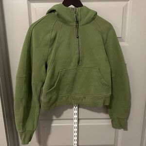 Lululemon Scuba Oversized Half-Zip Hoodie Green Foliage